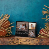 Elegante Best Mama Ever Black Collage Fotoplatte (Seite)