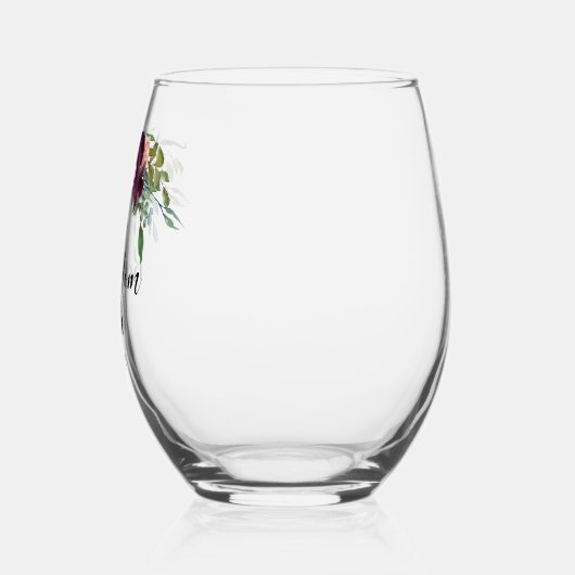 Elegante Best Mama Ever Weinglas Ohne Stiel (Links)