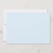 Elegante Bestätigung der blauen Folienkreuz-Boy-Mo Einladung (Rückseite)