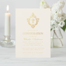 Elegante Bestätigungs-Imitats Gold Cross & Wappen 