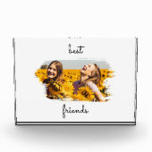Elegante BESTE FREUNDIN Die besten Freunde für imm Fotoblock (Vorderseite)