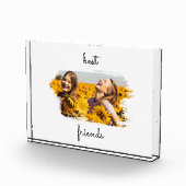 Elegante BESTE FREUNDIN Die besten Freunde für imm Fotoblock (Rechts)