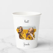 Elegante BESTE FREUNDIN Die besten Freunde für imm Pappbecher (Rückseite)