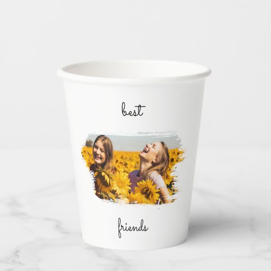 Elegante BESTE FREUNDIN Die besten Freunde für imm Pappbecher (Vorderseite)