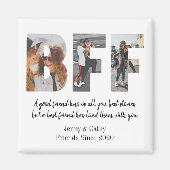 Elegante BESTE FREUNDIN Foto Collage Der Mensch un Magnet (Vorne)