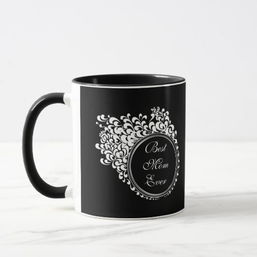 Elegante beste Seiten der Mama-überhaupt Tasse (Links)