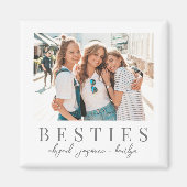 Elegante Besties Best Friend Foto Magnet (Vorne)