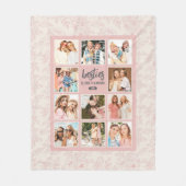Elegante Besties BESTE FREUNDIN Rosa FotoCollage m Fleecedecke (Vorderseite)