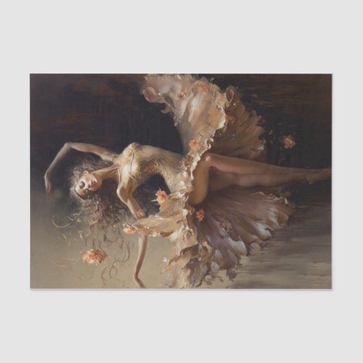 Elegante Bewegung Seidenpapier (Vorderseite)