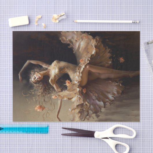 Elegante Bewegung Seidenpapier (Handwerk)