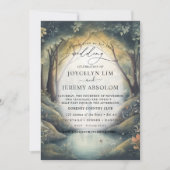 Elegante Bezauberung des Waldes Einladung (Vorderseite)