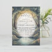 Elegante Bezauberung des Waldes Einladung (Stehend Vorderseite)