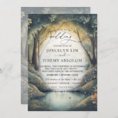 Elegante Bezauberung des Waldes Einladung (Vorne/Hinten)