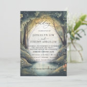 Elegante Bezauberung des Waldes Einladung (Stehend Vorderseite)