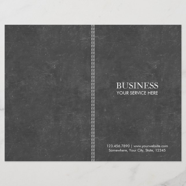 Elegante Bi-Falte Chalkboard (Vorderseite)