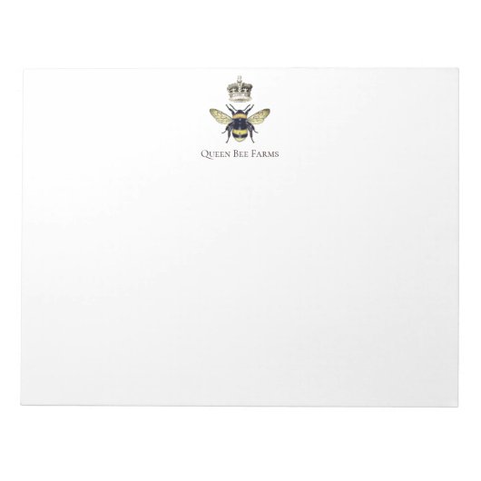 Elegante Bienenstockfarm Notizblock (Vorderseite)