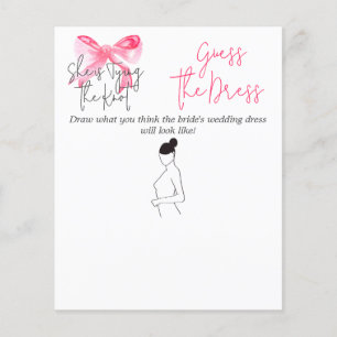Elegante Bindung des Brautparty-Spiels "Knot Pink