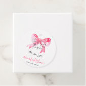 Elegante Bindung des knospenrosa Brautparty Geschenkanhänger (Beispiel)