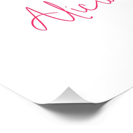 Elegante Bindung des knospenrosa Brautparty Poster (Ecke)