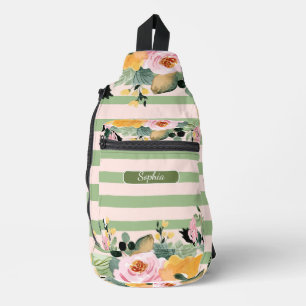 Elegante Bio Grüne Form Kunst für Geschenke Crossbody Bag