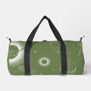 Elegante Bio Grüne Form Kunst für Geschenke Duffle Bag