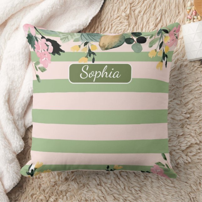 Elegante Bio Grüne Form Kunst für Geschenke Kissen (Decke)