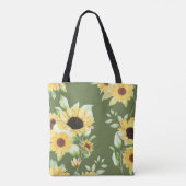 Elegante Bio Grüne Form Kunst für Geschenke Tasche (Rückseite)