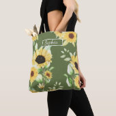 Elegante Bio Grüne Form Kunst für Geschenke Tasche (Von Nahem)
