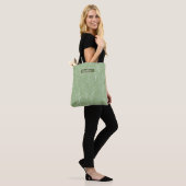 Elegante Bio Grüne Form Kunst für Geschenke Tasche (Am Model)