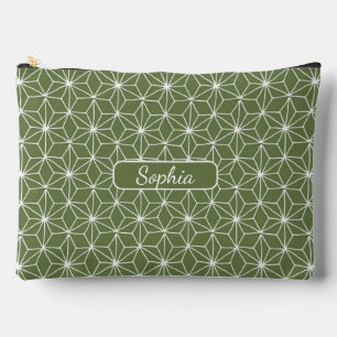 Elegante Bio Grüne Form Kunst für Geschenke Zubehörtasche