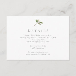 Elegante Birnblossom Hochzeitskarte Begleitkarte