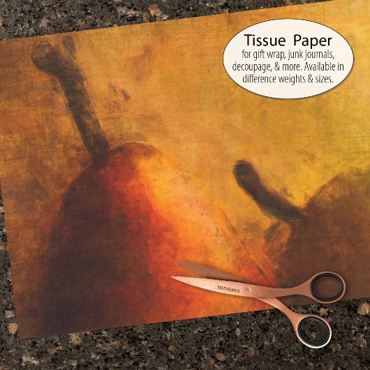 Elegante Birnen-Malerei Seidenpapier