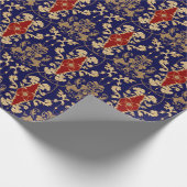 Elegante Birnen: Vintag nahtlos Geschenkpapier (Ecke)