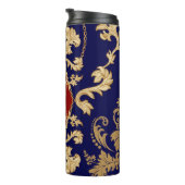 Elegante Birnen: Vintag nahtlos Thermosbecher (Nach rechts gedreht)