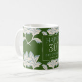 Elegante Birthday Coffee Tasse (Vorderseite Links)