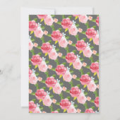 Elegante Birthday Tea Einladung (Rückseite)