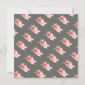 Elegante Birthday Tea Einladung (Rückseite)