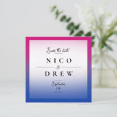 Elegante Bisexuelle Hochzeit Save The Date (Stehend Vorderseite)