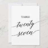 Elegante Black 12x18 Printable Tischnummer 27 (Rückseite)