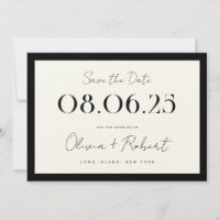 Elegante Black and Ecru Chic Wedding