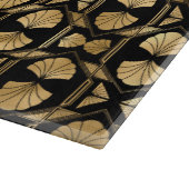 Elegante Black and Gold 1920er Jahre Art Deco Vint Schneidebrett (Ecke)
