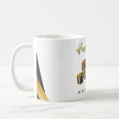 Elegante Black and Gold 21. Geburtstag Tasse Souve (Links)