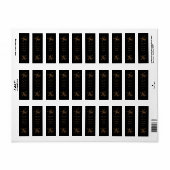 Elegante Black and Gold Labels für Porto (Vorne)