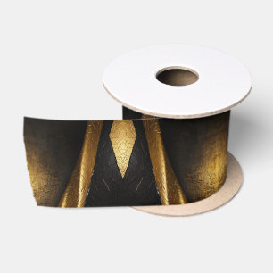 Elegante Black and Gold Perfect Finishing-Touch Satinband