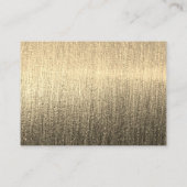 Elegante Black and Gold Starlights - Empfang Begleitkarte (Rückseite)