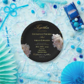 Elegante Black and Gold Wedding Paper Teller (Party)