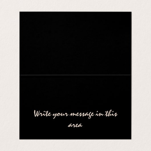 Elegante Black and Imitat Liquid Gold Visitenkarte Visitenkarten (Innenseite Aufgefaltet)