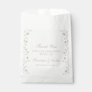 Elegante Black and Tan Regency Era Library Wedding Geschenktütchen