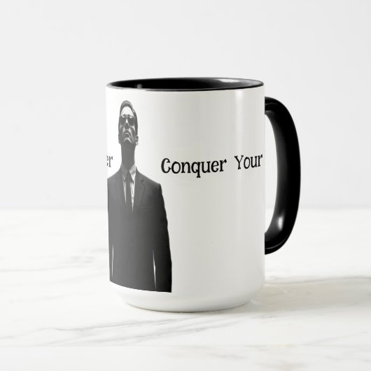 Elegante Black Anzug Man Kaffee Tasse - Stilvolles (VorderseiteRechts)