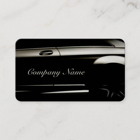 Elegante Black Automotive Business Card Visitenkarte (Vorderseite)